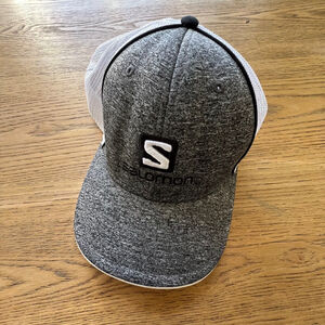 Men's Salomon Gray & White Hat OSFA